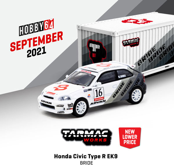 1/64 Honda Civic Type R EK9 BRIDE ※コンテナパッケージ[Tarmac Works]《在庫切れ》