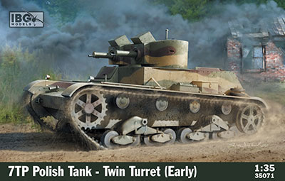 1/35 ポ・7TP双砲塔型戦車機銃搭載・初期型 プラモデル[IBG]《在庫切れ》