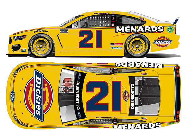 1/64 “マット・ディベネデット” #21 メナーズ ディッキーズ フォード マスタング NASCAR 2021[Lionel Racing]