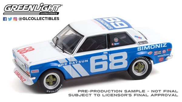 レトロモータリングコレクション BRE Datsun 510 #85 1/43 Tokyo Torque - 1972 Datsun 510 - #68 Brock Racing Enterprises