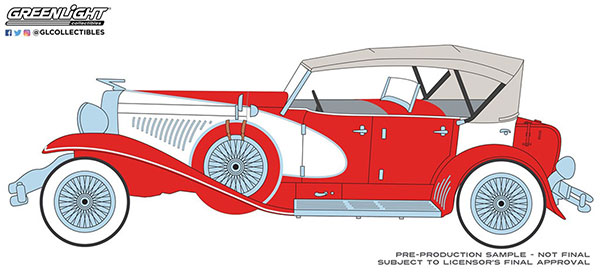 1/18 Duesenberg II SJ - Red and White (Top-Up)[グリーンライト]《在庫切れ》