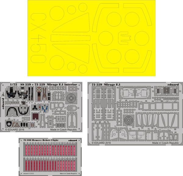 1/72 ミラージュ F.1 ビッグEDパーツセット スペシャルホビー用