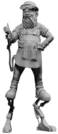 1 24 宇宙の果ての奇妙な仲間シリーズ4 天才エンジニア イアニス プラモデル マスターボックス 在庫切れ