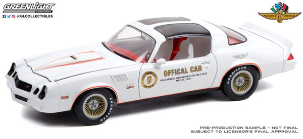 1/18 1978 Chevrolet Camaro Z/28 62nd Indianapolis 500 Mile Sweepstakes Official Parade Car[グリーンライト]《在庫切れ》