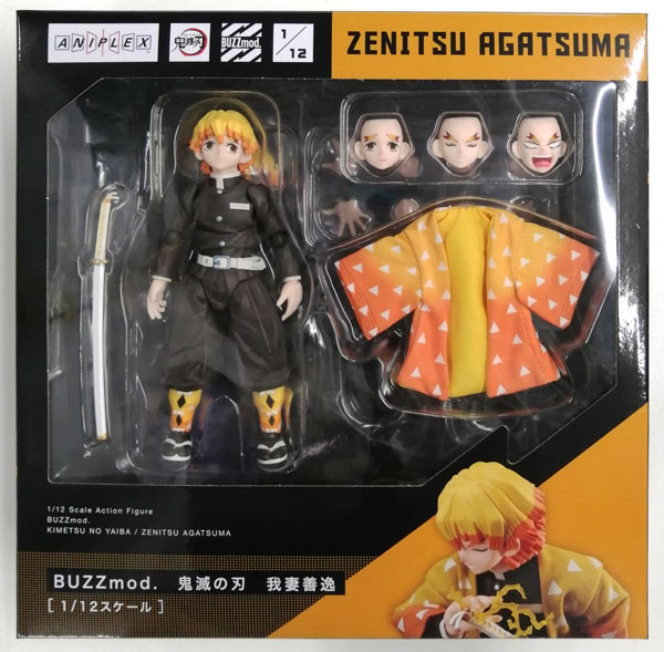 中古】(本体B/箱B)BUZZmod. 鬼滅の刃 我妻善逸 1/12 アクション 