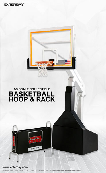 【中古】(本体B+/箱B)1/9 モーションマスターピース NBAコレクション：バスケットボール フープ スタンド[エンターベイ]【同梱不可】《発売済・在庫品》