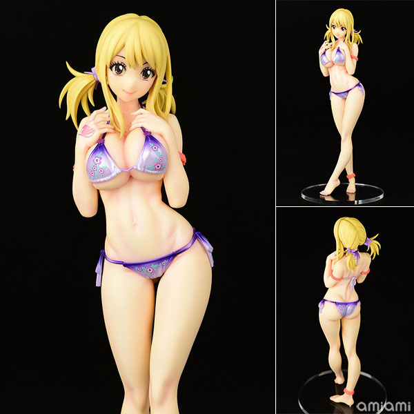 【中古】FAIRY TAIL ルーシィ・ハートフィリア 水着PURE in HEART ver.Twin tail 1/6 完成品フィギュア[オルカトイズ]