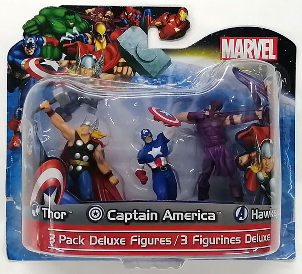 MARVEL 3Pack Deluxe Figures3 ソー&キャプテン・アメリカ&ホークアイ