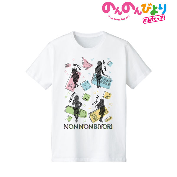 のんのんびより のんすとっぷ Ani-Sketch Tシャツ メンズ S[アルマビアンカ]《在庫切れ》