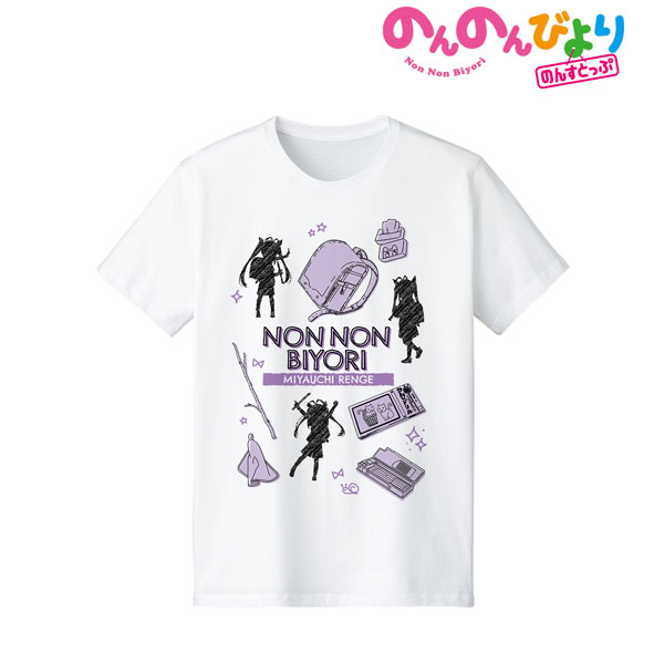 のんのんびより のんすとっぷ 宮内れんげ Ani-Sketch Tシャツ レディース XL[アルマビアンカ]《在庫切れ》