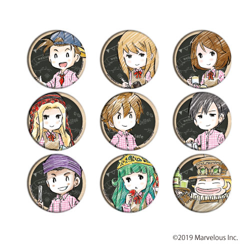 缶バッジ「牧場物語 再会のミネラルタウン」05/カフェver. グラフ