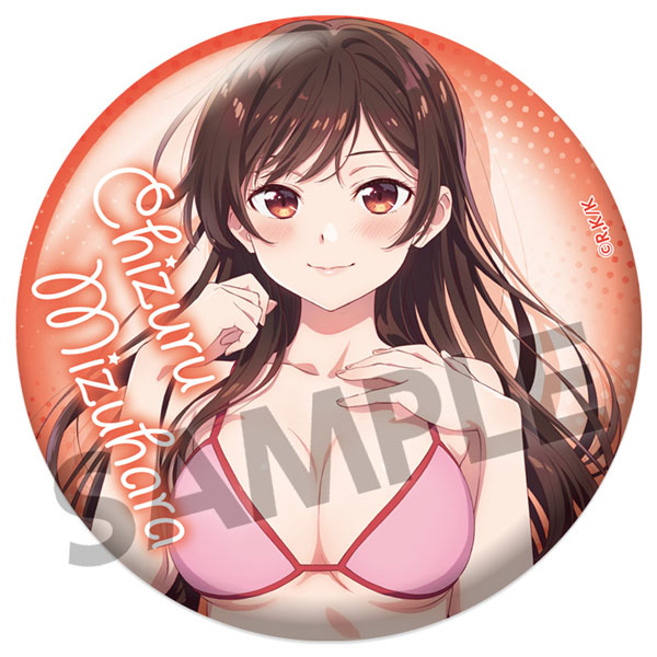 彼女、お借りします 76mm缶バッジ 水原千鶴 水着 ver.[ホビー