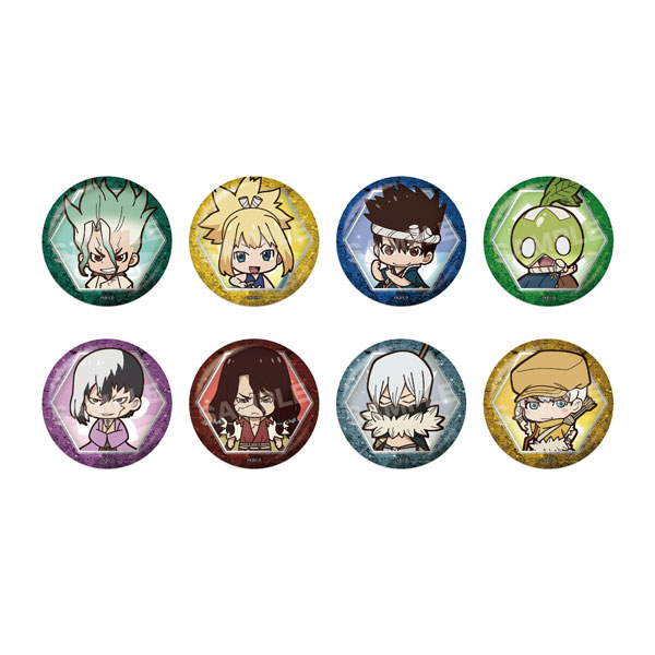 『Dr.STONE』 メタリック缶バッジ 01 第1弾 8個入りBOX[CS.FRONT]《在庫切れ》