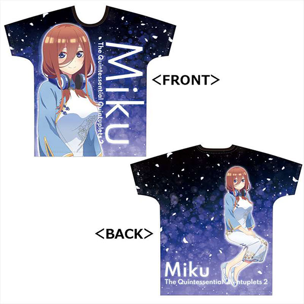 五等分の花嫁 フルグラフィックtシャツc 中野三玖 アズメーカー 在庫切れ