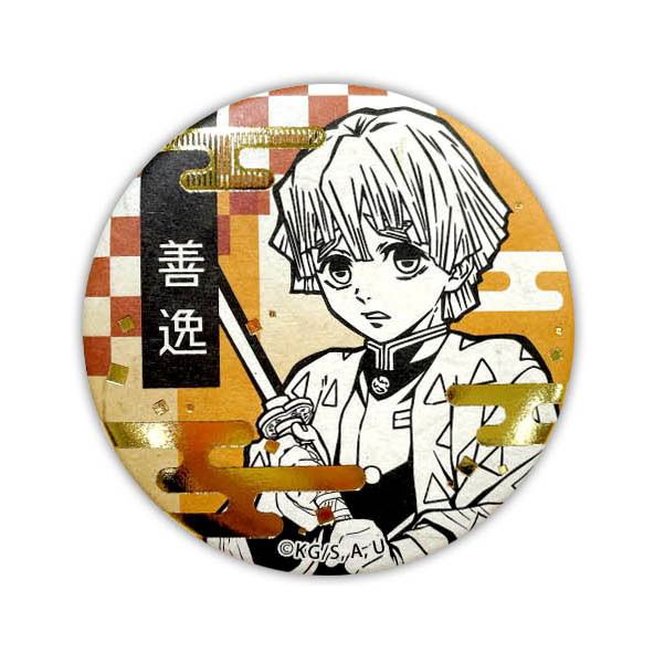グッズ-バッチ】鬼滅の刃 和風缶バッジ(我妻善逸) | アニメイト