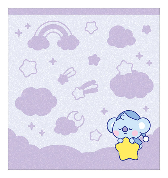 BT21 ハンドタオル(ジャガードタイプ) ドリーム オブ ベイビー (1)KOYA