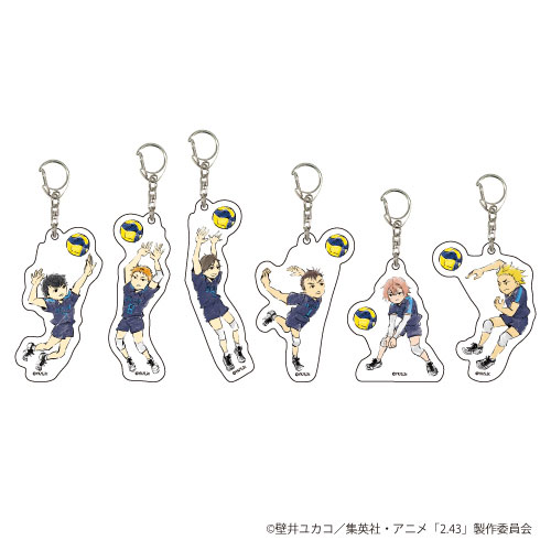 アクリルキーホルダー「2.43 清陰高校男子バレー部」01/グラフアート 6個入りBOX[A3]《在庫切れ》