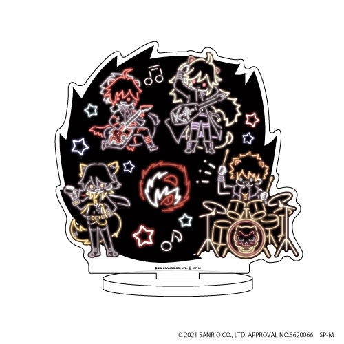 キャラアクリルフィギュア「SHOW BY ROCK！！ STARS！！」02/シンガンクリムゾンズ(ネオンサインアート)[A3]《在庫切れ》