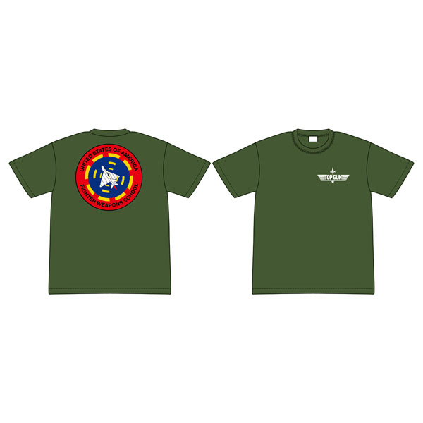 TOP GUN ファイターウエポンスクール Tシャツ (OD) L[グルーヴガレージ]《在庫切れ》
