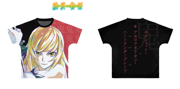 続・終物語 キスショット Ani-Art フルグラフィックTシャツ ユニセックス L