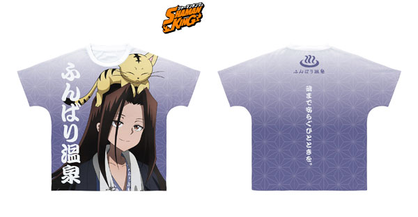 TVアニメ『SHAMAN KING』 描き下ろしイラスト ハオ ふんばり温泉浴衣ver. フルグラフィックTシャツ ユニセックス L[アルマビアンカ]《在庫切れ》