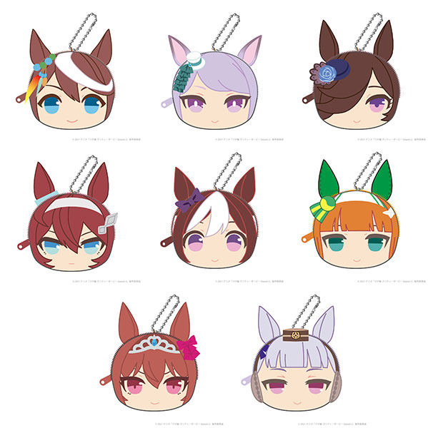 TVアニメ ウマ娘 プリティーダービー Season 2 きゃらポシリーズ おかおポーチ 8個入BOX[グレイ・パーカー・サービス]【送料無料】《在庫切れ》