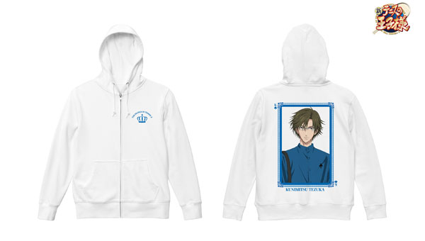 新テニスの王子様 描き下ろし 手塚国光 トランプモチーフ私服ver. バックプリントジップパーカー メンズ L[アルマビアンカ]《在庫切れ》