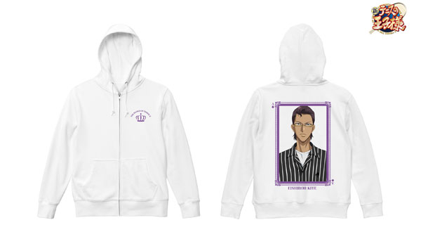 新テニスの王子様 描き下ろし 木手永四郎 トランプモチーフ私服ver. バックプリントジップパーカー レディース L[アルマビアンカ]《在庫切れ》