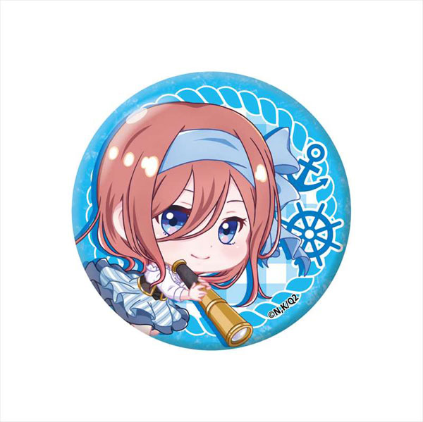 五等分の花嫁∬ ぽぷきゃら パイレーツ 缶バッジ 中野三玖[GRANUP]《在庫切れ》