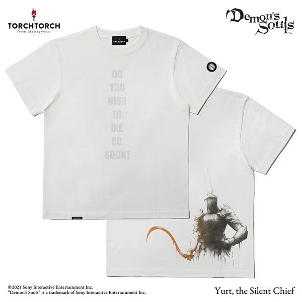 Demon’s Souls × TORCH TORCH/ Tシャツコレクション： 沈黙の長ユルト バニラホワイト XLサイズ[TORCH TORCH]《在庫切れ》