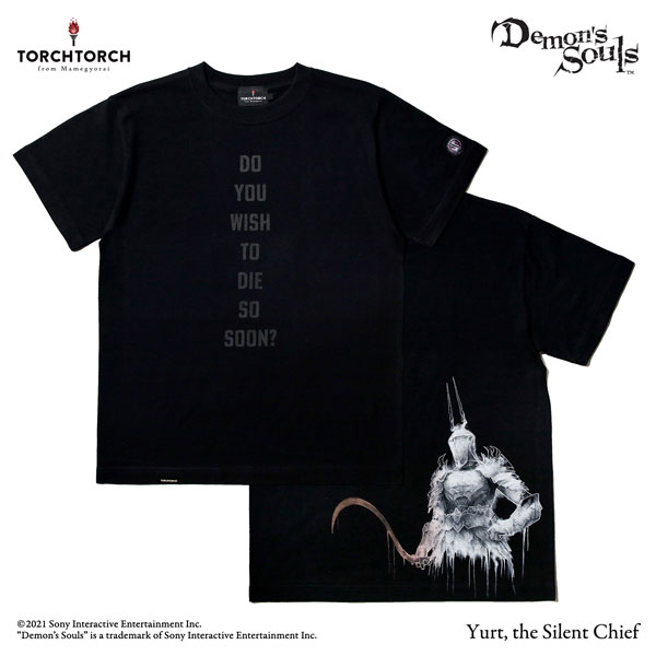 Demon's Souls × TORCH TORCH/ Tシャツコレクション： 沈黙の長ユルト ブラック Mサイズ[TORCH  TORCH]《在庫切れ》