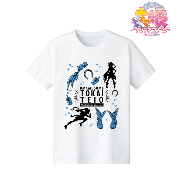 TVアニメ『ウマ娘 プリティーダービー Season 2』 トウカイテイオー ラインアート Tシャツ レディース M[アルマビアンカ]《在庫切れ》