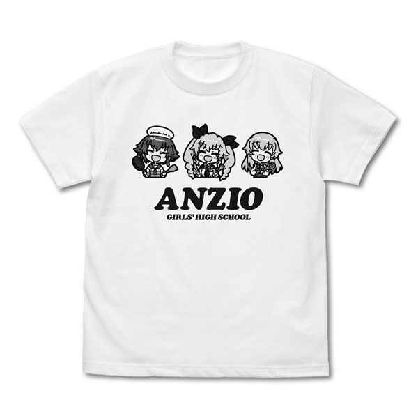 ガールズ＆パンツァー 最終章 アンツィオ高校 Tシャツ/WHITE-XL（再販）[コスパ]《０２月予約》