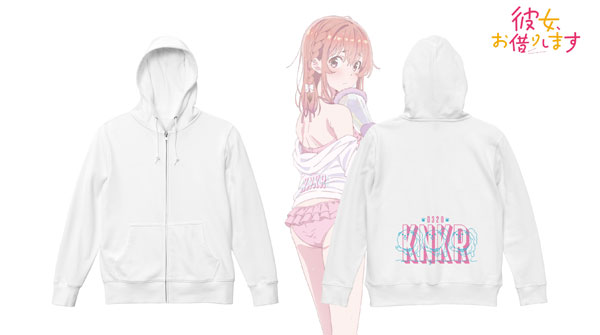 TVアニメ『彼女、お借りします』 描き下ろしイラスト 桜沢墨 ビーチデートver. 着用ジップパーカー レディース L[アルマビアンカ]《在庫切れ》