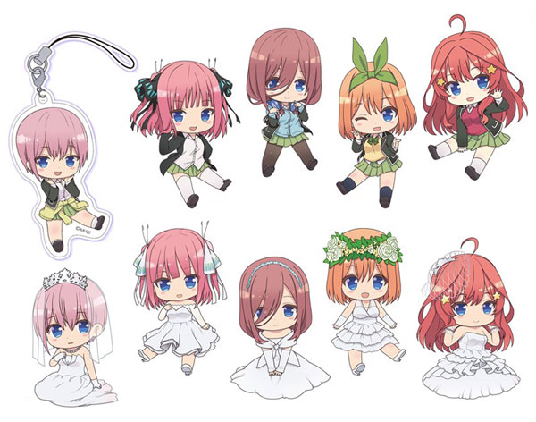 五等分の花嫁∬ ぺたん娘トレーディングアクリルストラップ 10個入りBOX[ペンギンパレード]《在庫切れ》