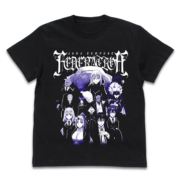 転生したらスライムだった件 魔国連邦 Tシャツ/BLACK-M（再販）[コスパ]《発売済・在庫品》