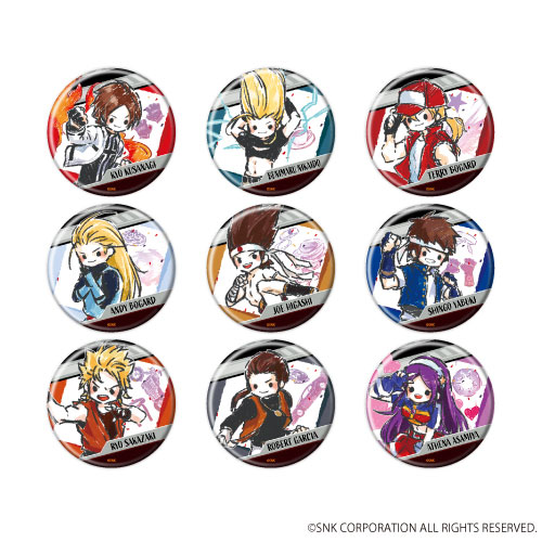 キングオブファイターズ グラフアート 缶バッジ 9個セット THE KING OF FIGHTERSのグッズ一覧｜アニメ・キャラクターコラボ