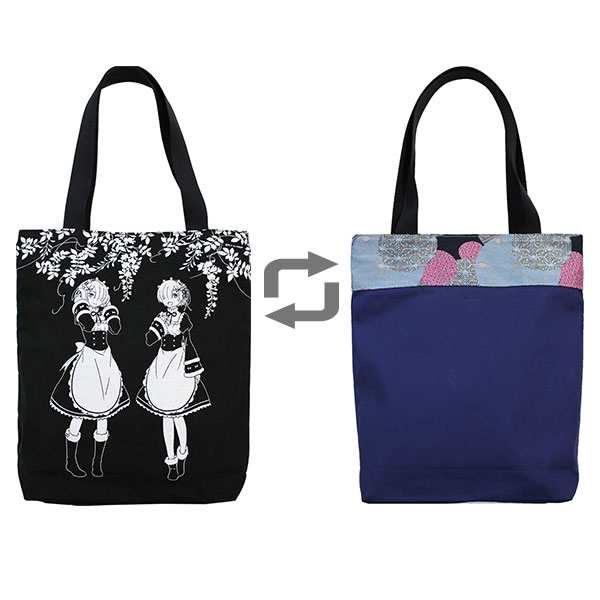 【限定販売】Re：ゼロから始める異世界生活 京型染西陣織トートBAG(リバーシブル) ラム＆レム[舞扇堂]【送料無料】《在庫切れ》