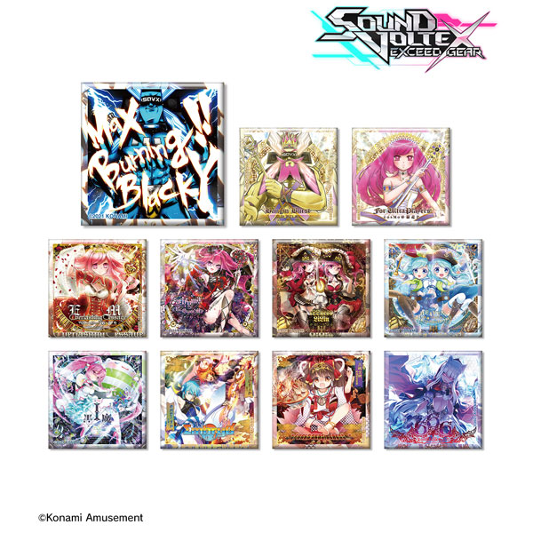 【SDVX】 トレーディングスクエア缶バッジ SOUND VOLTEX EXCEED GEAR トレーディングスクエア缶バッジ 11個