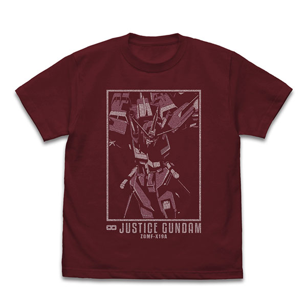 機動戦士ガンダムSEED DESTINY インフィニットジャスティスガンダム Tシャツ/BURGUNDY-L[コスパ]