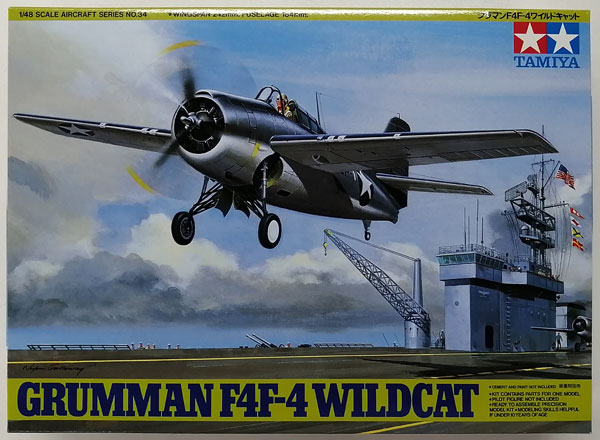 1/48 傑作機シリーズ No.34 グラマン F4F-4 ワイルドキャット プラモデル