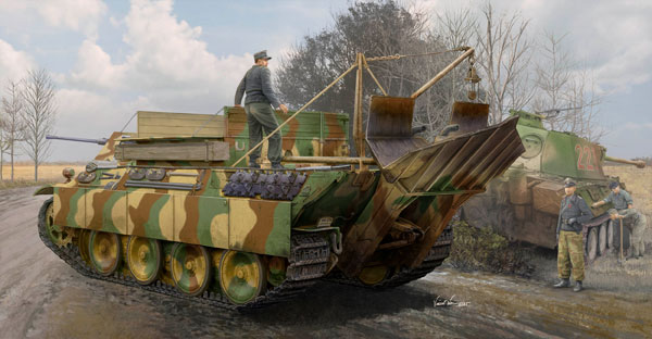 1/35 ファイティングヴィークル シリーズ ドイツ ベルゲパンサーG型 戦車回収車 プラモデル[ホビーボス]《在庫切れ》