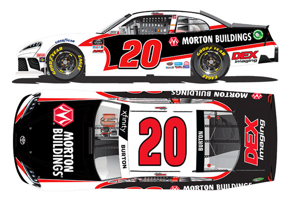 1/64 “ハリソン・バートン” #20 モートン・ビルディングス TOYOTA スープラ NASCAR Xfinityシリーズ 2021[Lionel Racing]《在庫切れ》