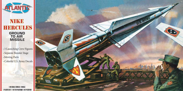 1/40 米陸軍 ナイキ・ハーキュリーズ 地対空ミサイル プラモデル[アトランティスモデル]《在庫切れ》