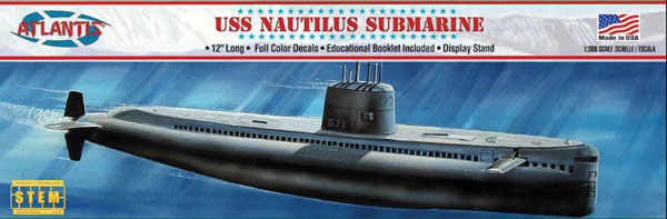 1/300 SSN-571 ノーチラス 原子力潜水艦 プラモデル[アトランティス