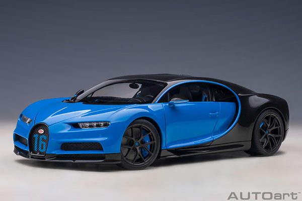 1/18 ブガッティ シロン スポーツ 2019 (フレンチ・ブルー/カーボン