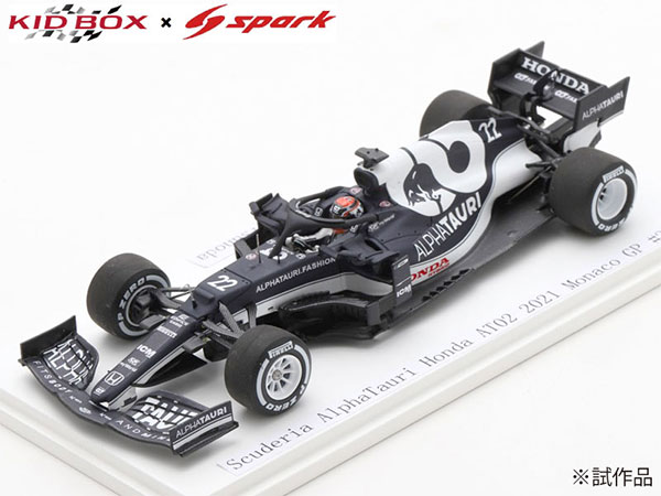 1/43 Scuderia AlphaTauri Honda AT02 2021 Monaco GP #22 Yuki Tsunoda[キッドボックス/スパーク]《在庫切れ》