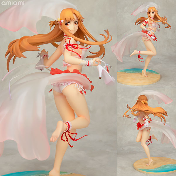 【中古】KDcolle 『ソードアート・オンライン』アスナ 真夏のキラメキ☆花嫁Ver. KADOKAWAスペシャルセット 1/7 完成品フィギュア (カドカワストア、電撃屋等限定)[KADOKAWA]