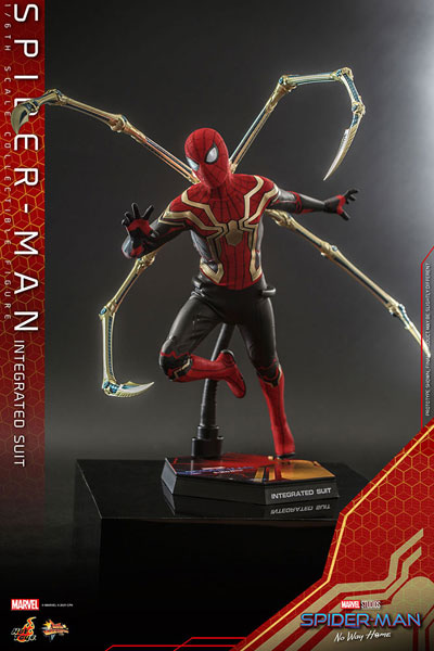 【中古】ムービー・マスターピース スパイダーマン インテグレーテッドスーツ版[ホットトイズ] 同梱不可