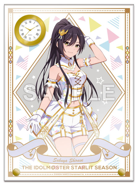 アイドルマスター スターリットシーズン 時計付アクリルアート 白瀬咲